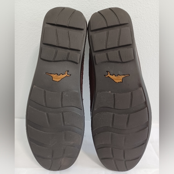 Tommy Bahama men's orion leather slip-on  loafers Brown size 9.5m - Picture 10 of 12